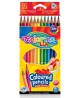 Krāsainie zīmuļi COLORINO, trīsstūrveida, 12 krāsas