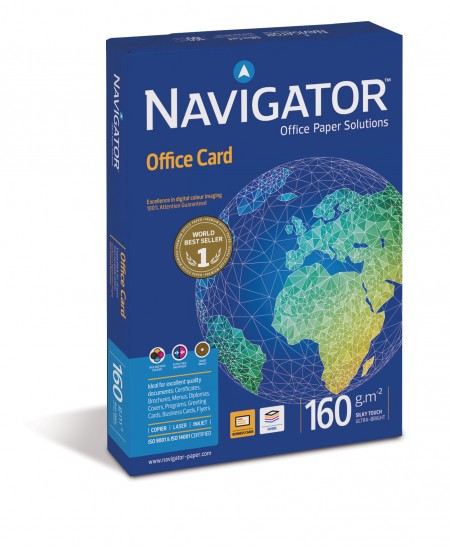 Popierius NAVIGATOR Office Card, 160 g/m2, A4, 250 lapų