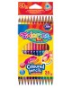 Krāsaini trīsstūrveida zīmuļi COLORINO, 24 krāsas