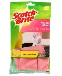 Virtuvinės guminės pirštinės SCOTCH-BRITE, M dydis, pora