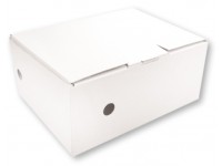 Archyvinė dėžė SM-LT, 100x345x270 mm, mikrogofro, balta