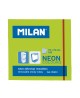 Līmlapiņas MILAN, 76 x 76 mm, 100 lapiņas, neona zaļas