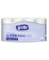 Tualetes papīrs lietošanai mājsaimniecībā GRITE Super Mini 250, 8 ruļļi