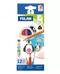 Spalvoti pieštukai MILAN 312, 12 spalvų