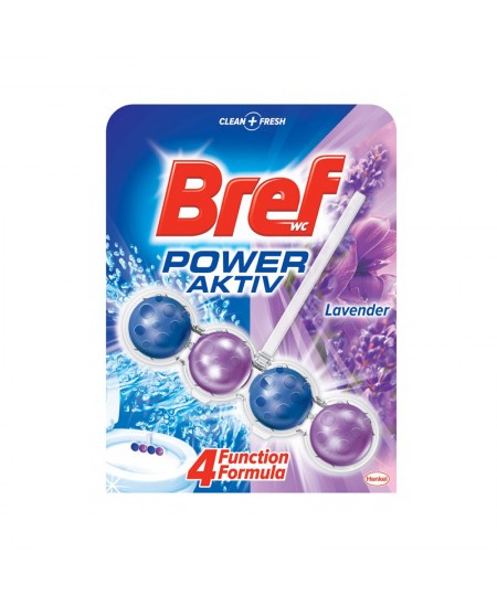 Tualetes tīrīšanas līdzeklis-atsvaidzinātājs BREF Power Active Lavender, 50 g