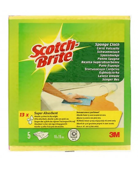 Scotch-Brite, sugerianti šluostė, 5vnt