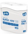 Tualetes papīrs lietošanai mājsaimniecībā GRITE Super Mini 500, 4 ruļļi
