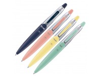 Rašiklis MILAN CAPSULE SILVER, 1 mm, mėlynas