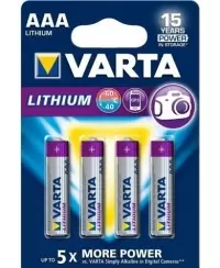 Elementai VARTA Lithium FR03 (AAA), ličio, 4 vnt.