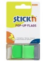 Līmējami indeksi STICK´N, 25x45 mm, zaļi, 50 gab.