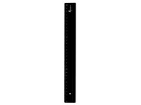 Liniuotė FORPUS 30 cm, juoda