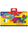 Plastilīns COLORINO, kvadrāta, 12 krāsas