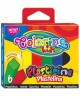 Plastilīns COLORINO, kvadrāta, 6 krāsas