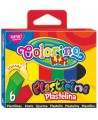 Plastilīns COLORINO, kvadrāta, 6 krāsas