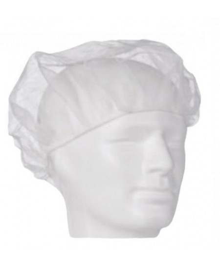 Vienreizlietojamā cepure (berete), balta, 100 gab.