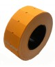 Cenu etiķetes 21,5x12mm, taisnstūrveida, 1000gab., oranžā krāsā