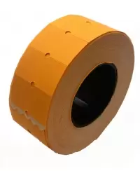 Kainų etiketės 21,5x12mm, stačiakampės, 1000vnt., oranžinės sp.