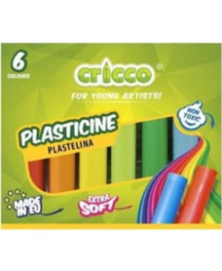 Plastilīns CRICCO, 6 krāsas