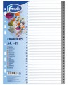 Sadalītāji dokumentiem FOROFIS, 1-31, vienkrāsaini, A4