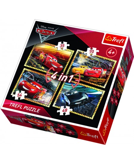 TR 35+48+54+70 puzļu komplekts „Cars 3“