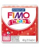 Polimērmāls bērniem FIMO, spīdīgi sarkana krāsa, 42 g