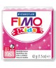 Polimērmāls bērniem FIMO, spīdīgi rozā krāsa, 42 g