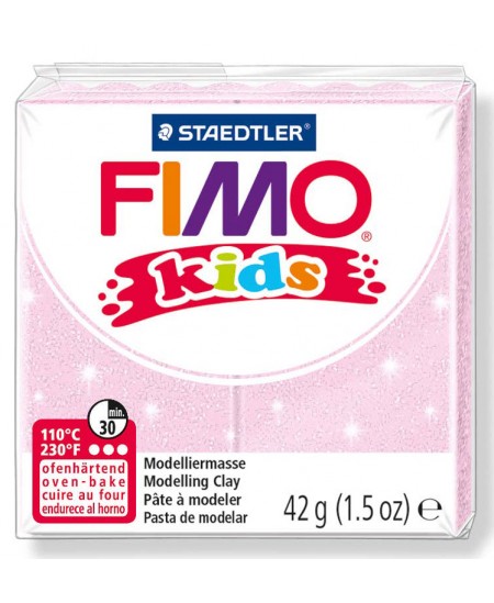 Polimērmāls bērniem FIMO, perlamutra gaiši rozā krāsa, 42 g