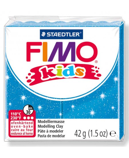 Polimērmāls bērniem FIMO, spīdīgi zila krāsa, 42 g