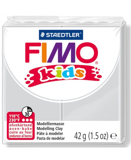 Polimērmāls bērniem FIMO, gaiši pelēka krāsa, 42 g