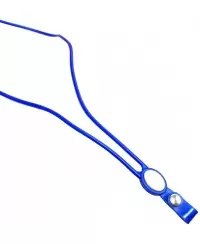 PVC dirželis su spaustuku, mėlynos spalvos