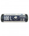 Šiukšlių maišai SKUBIS STRONG, 100 litrų, rulone 10 vnt., 30 µm, juodos spalvos