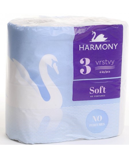 Buitinis tualetinis popierius HARMONY SOFT, 4 ritiniai