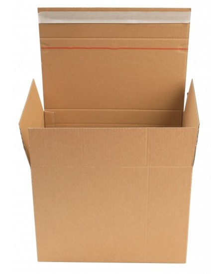 Siuntų dėžė su lipnia juostele, 285x190x95 mm, rudos spalvos, 10 vnt
