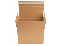 Siuntų dėžė su lipnia juostele, 285x190x95 mm, rudos spalvos, 10 vnt