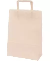 Dovanų maišelis, 32x23x10 cm, baltas
