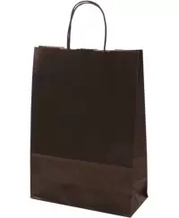Dovanų maišelis linijuotas, 32x23x10 cm, juodas