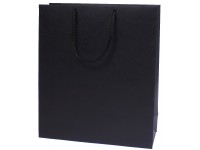 Dovanų maišeli, 18x24x9 cm, juodas