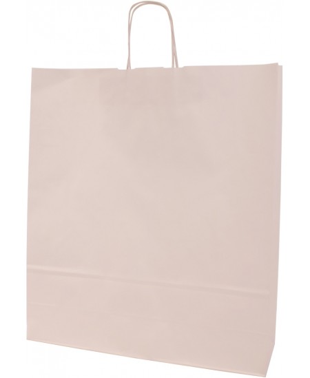 Dovanų maišelis linijuotas, 50x44x14 cm, baltas