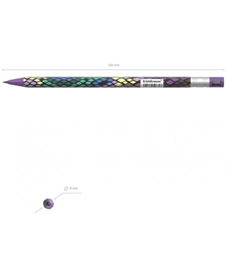 Automātisks zīmulis ERICH KRAUSE Color Touch, Purple Python, 2 mm
