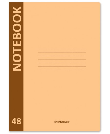 Sąsiuvinis ERICH KRAUSE Neon, А4, oranžinės spalvos, 48 lapai, langeliais