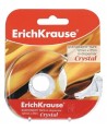 Caurspīdīga līmlente ar turētāju ERICH KRAUSE Crystal, 12 mm x 25 m
