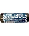 Atkritumu maisi, 30 l, 20 gab., biezums 12 µm, HDPE, melni.