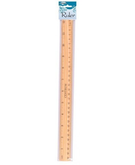 Medinė liniuotė, 30 cm