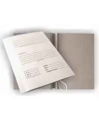 Kartoninis aplankas su raišteliais ir spec. spauda SM-LT, 20 mm, 300 g/m2, A4, baltas