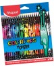 Krāsaini zīmuļi MAPED Black Monster, 24 krāsas