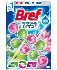 WC pakabinamas oro gaiviklis-muiliukas BREF FLORAL APPLE - WATER LILY, 2x50g