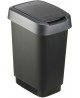 Atkritumu tvertne ROTHO Twist, 10 l, melna