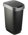 Atkritumu tvertne ROTHO Twist, 25 l, melna