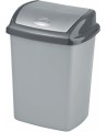 Šiukšliadėžė CURVER Swing, 25 l, pilka