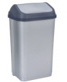 Atkritumu tvertne KEEPER, 50 l, pelēka